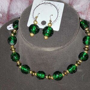 Vintage necklace and earring set